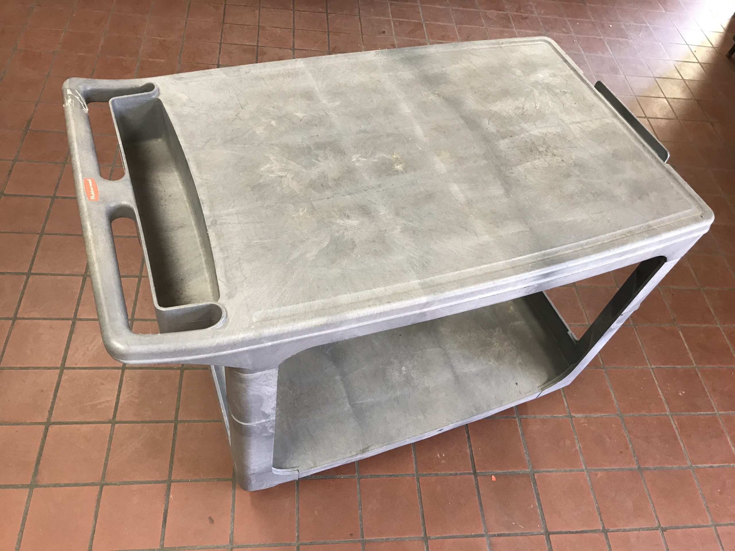 used push cart gray