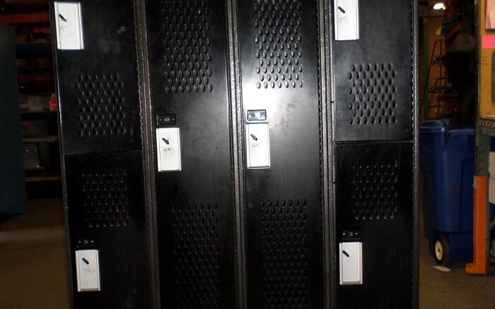 used mixed door lockers