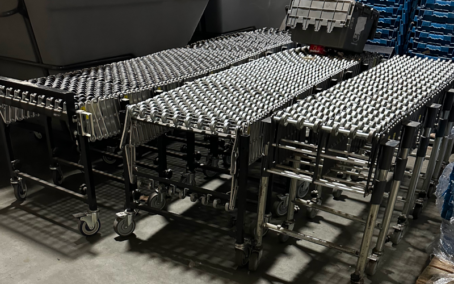 expanding skate conveyor