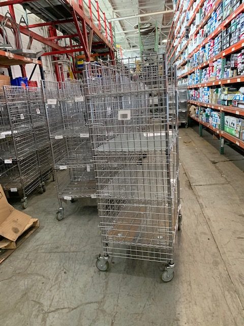 36 inch wide wire carts