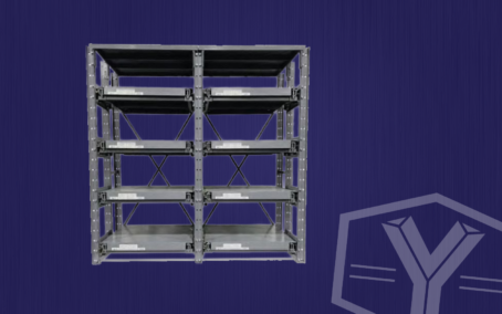 roll-out shelf rack