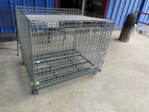 wire basket with lid